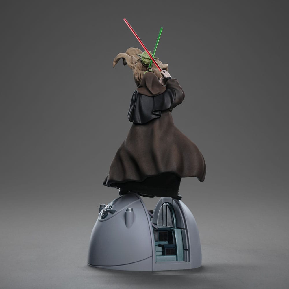Statua Star Wars Deluxe Art Scale 1/10 Yoda contro l'Imperatore Palpatine (esclusiva CCXP 2024) 31 cm